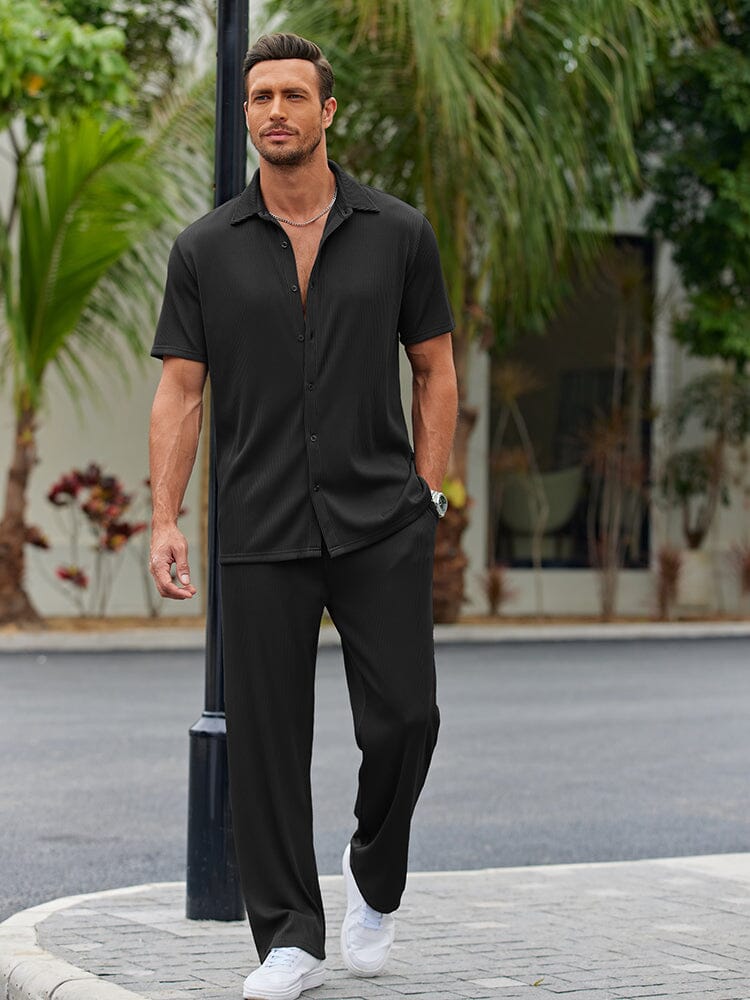 Relaxed Fit Casual Shirt Set