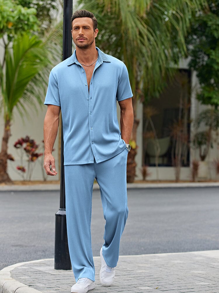 Relaxed Fit Casual Shirt Set