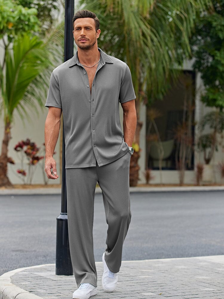 Relaxed Fit Casual Shirt Set