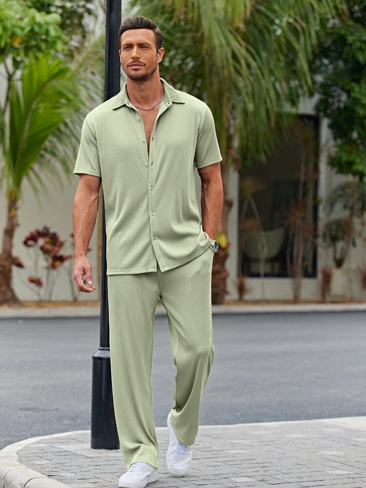 Relaxed Fit Casual Shirt Set