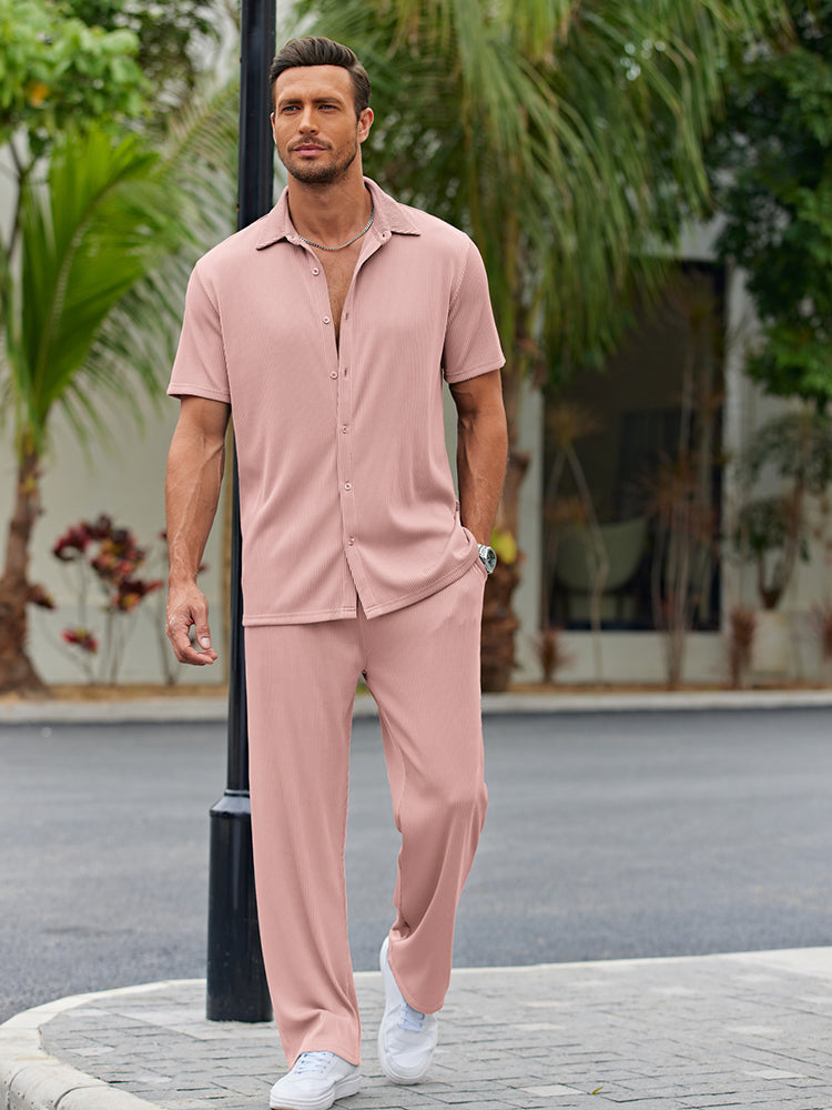 Relaxed Fit Casual Shirt Set
