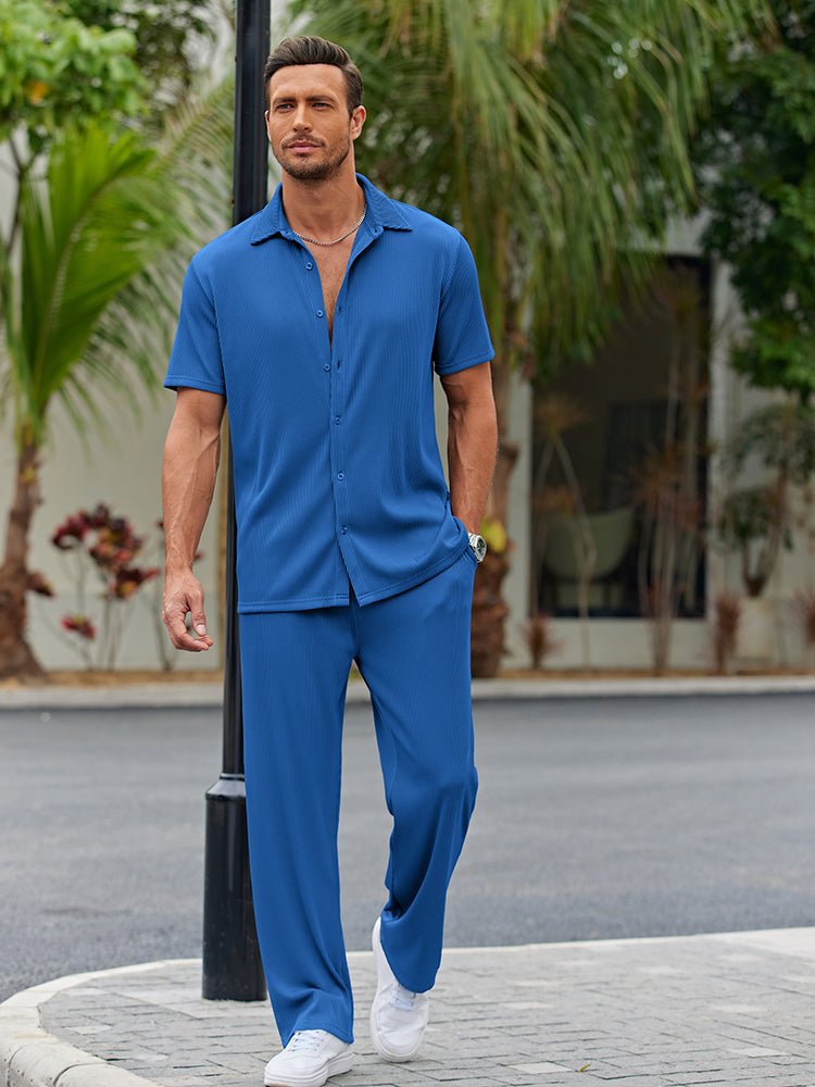 Relaxed Fit Casual Shirt Set
