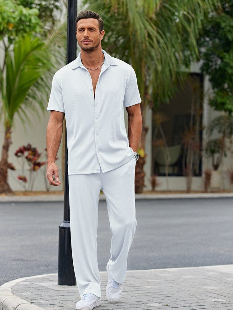Relaxed Fit Casual Shirt Set
