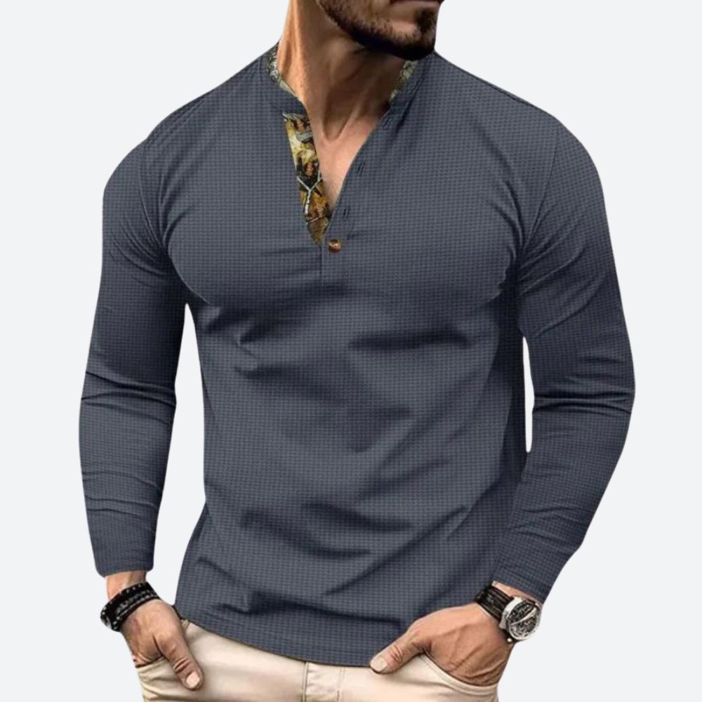 Casual Men's Long Sleeve Tee