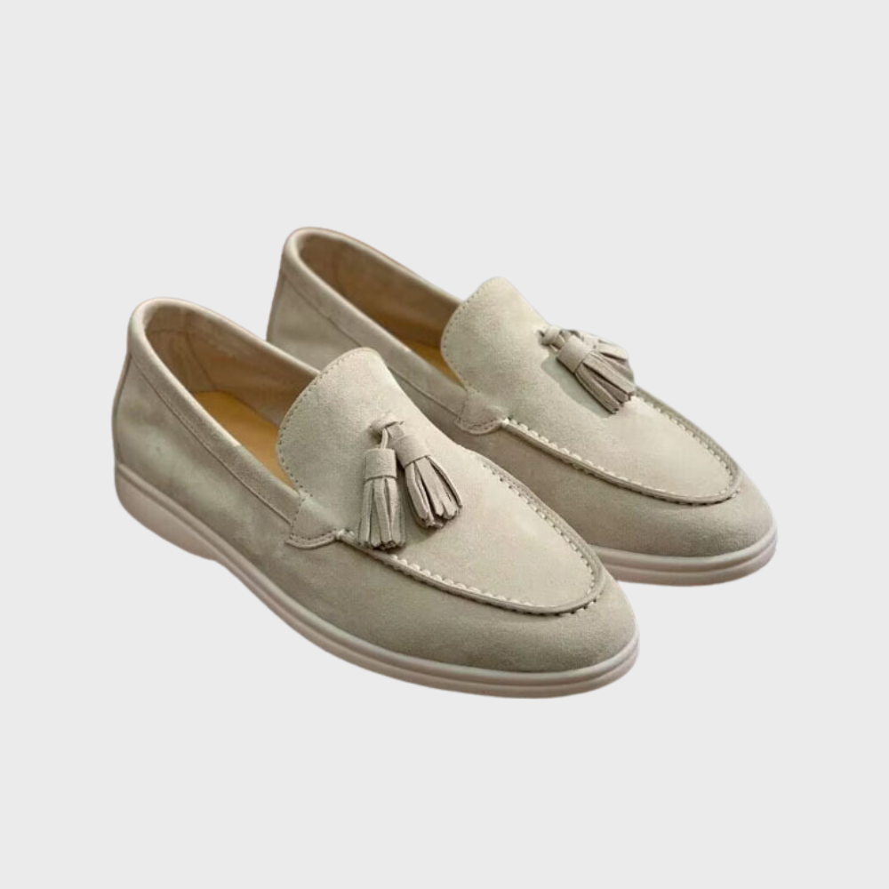 Men's Suede Tassel Slip-On Loafers