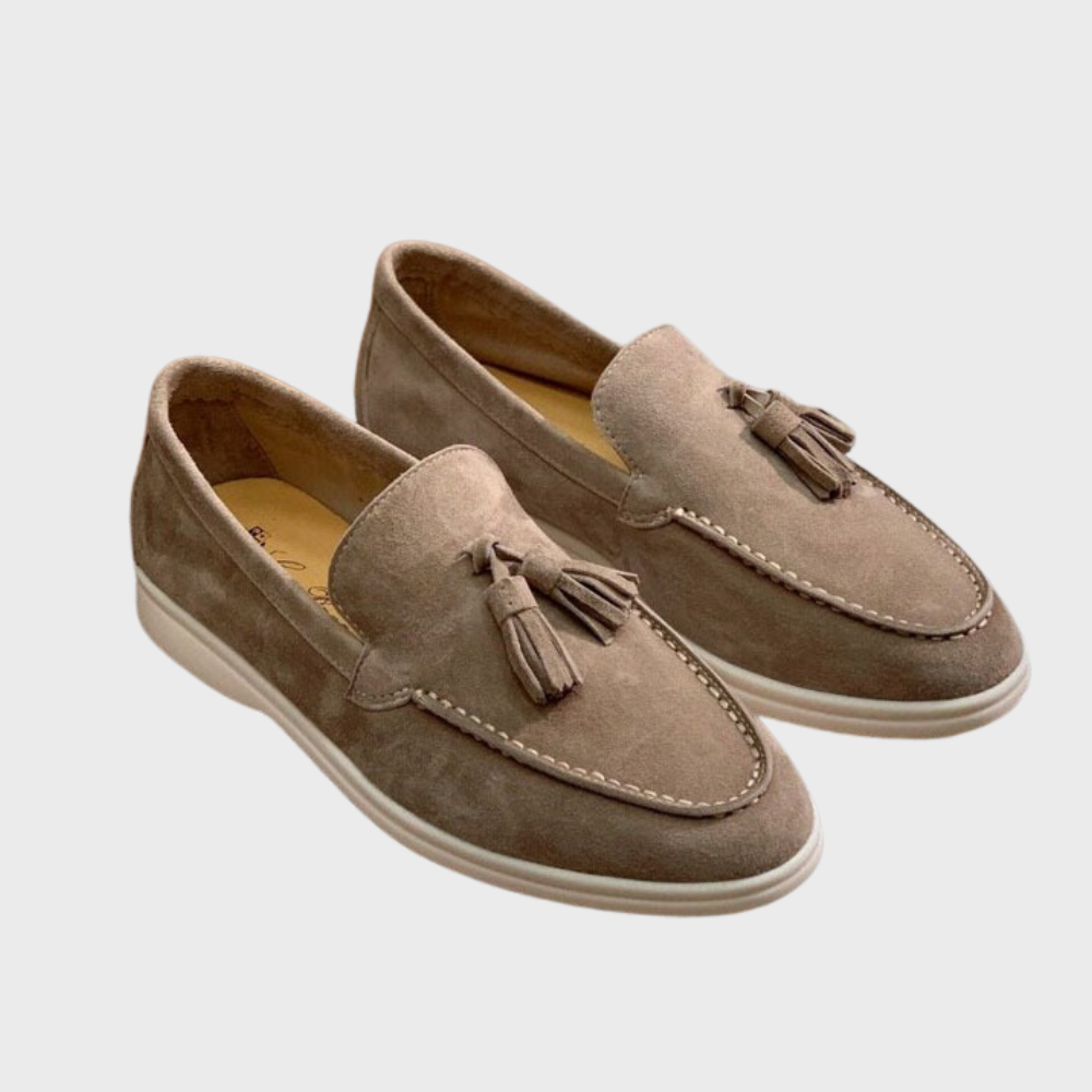 Men's Suede Tassel Slip-On Loafers