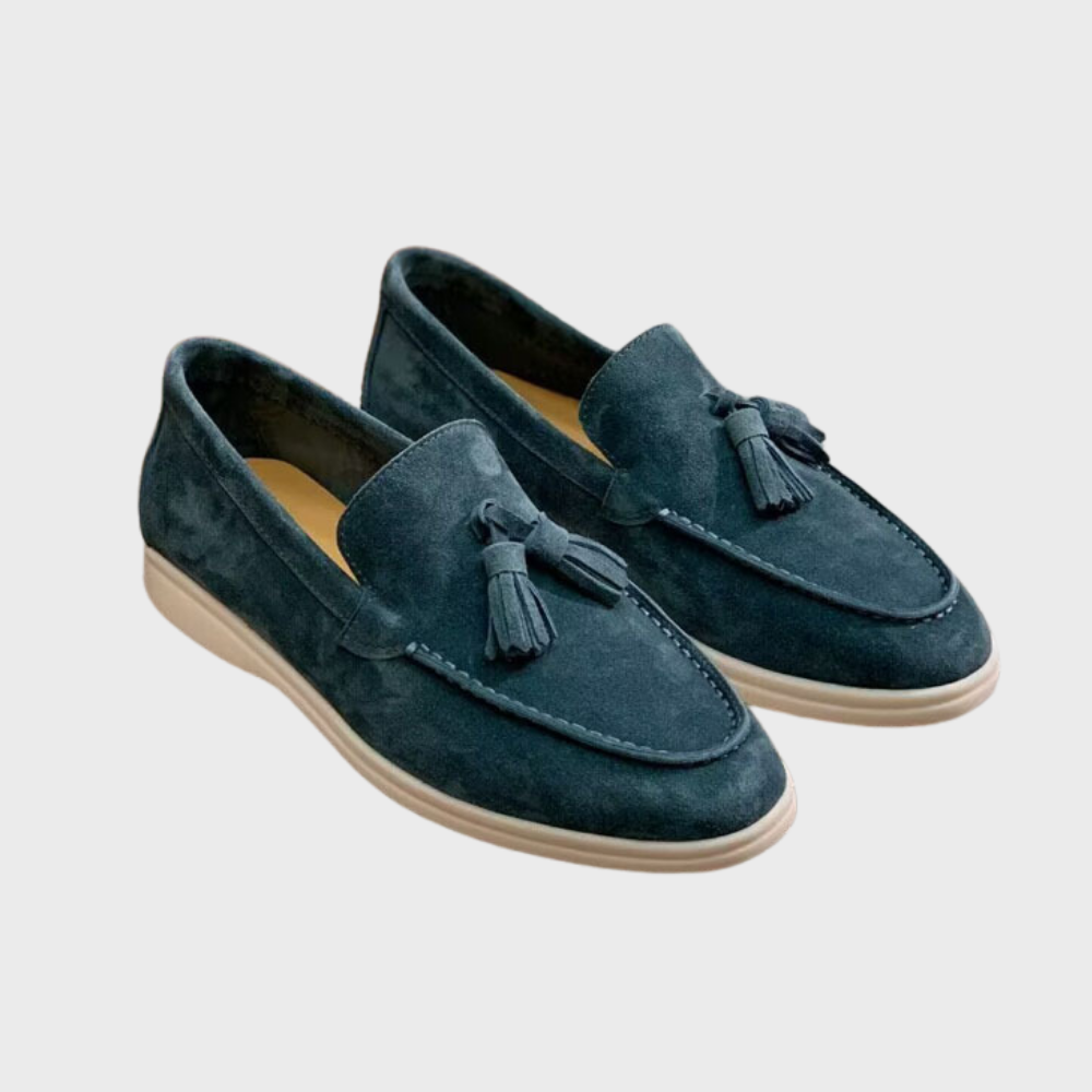 Men's Suede Tassel Slip-On Loafers