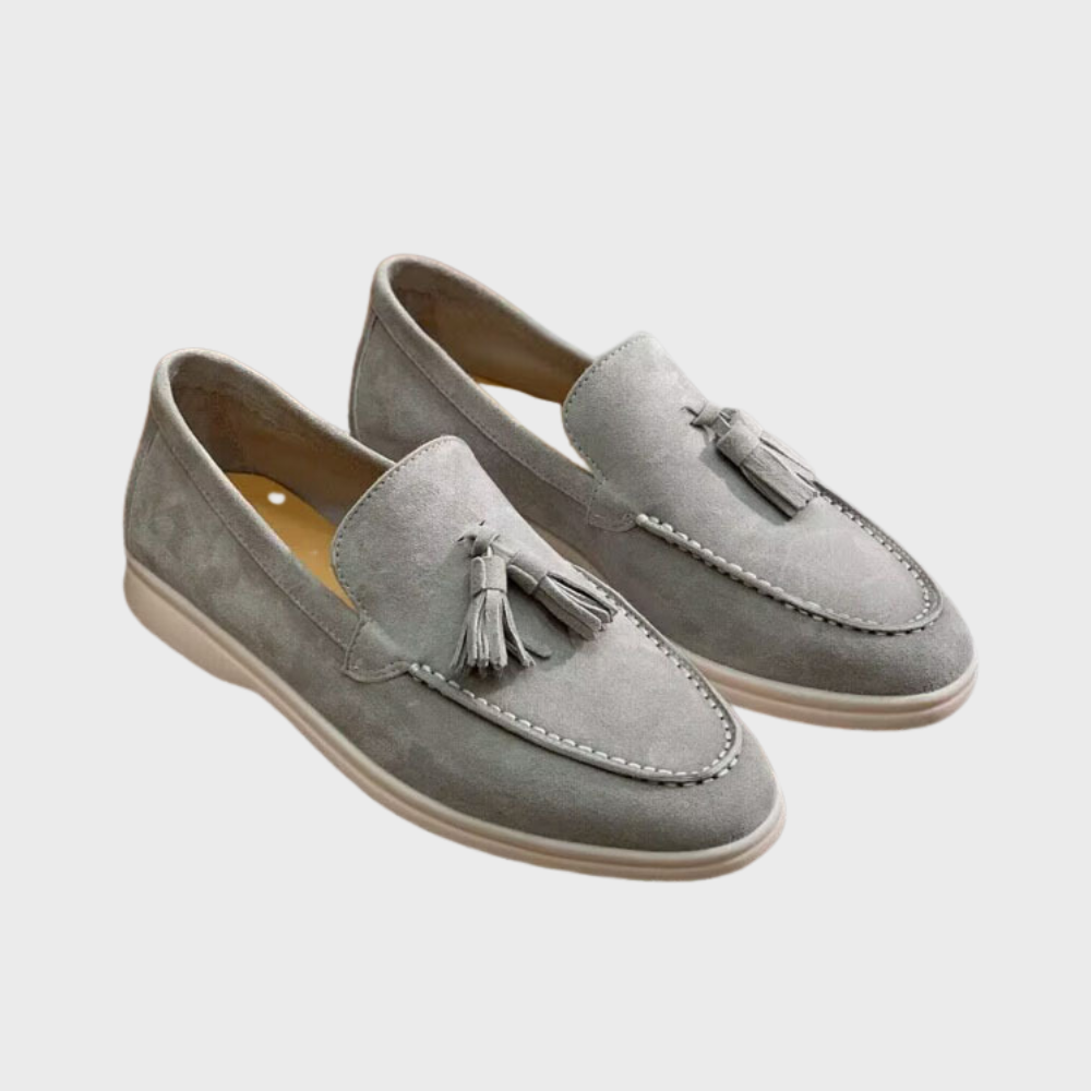 Men's Suede Tassel Slip-On Loafers