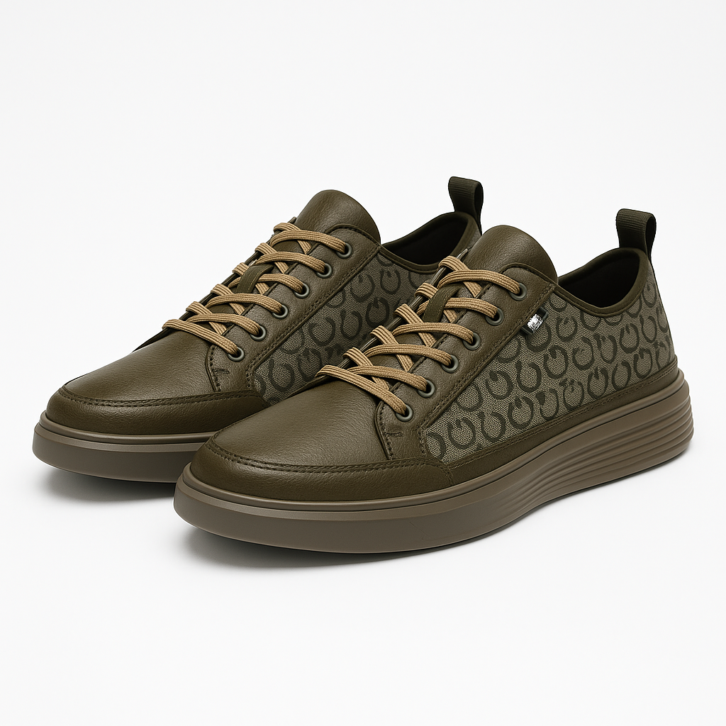 Italian Leather Casual Sneakers