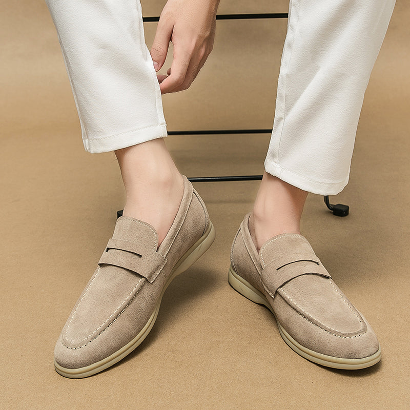 Suede Slip-On Loafers