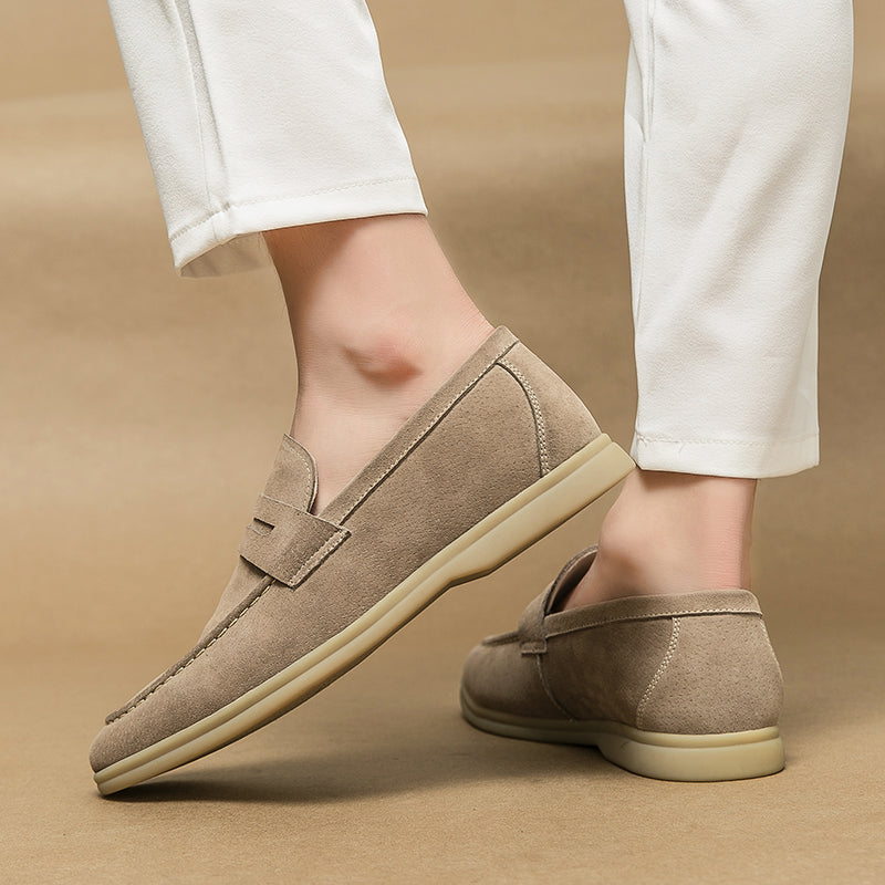 Suede Slip-On Loafers