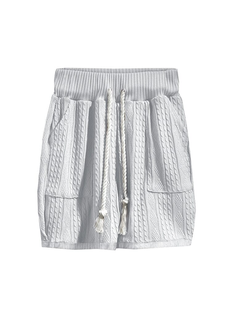 Cable Knit Casual Tee Set