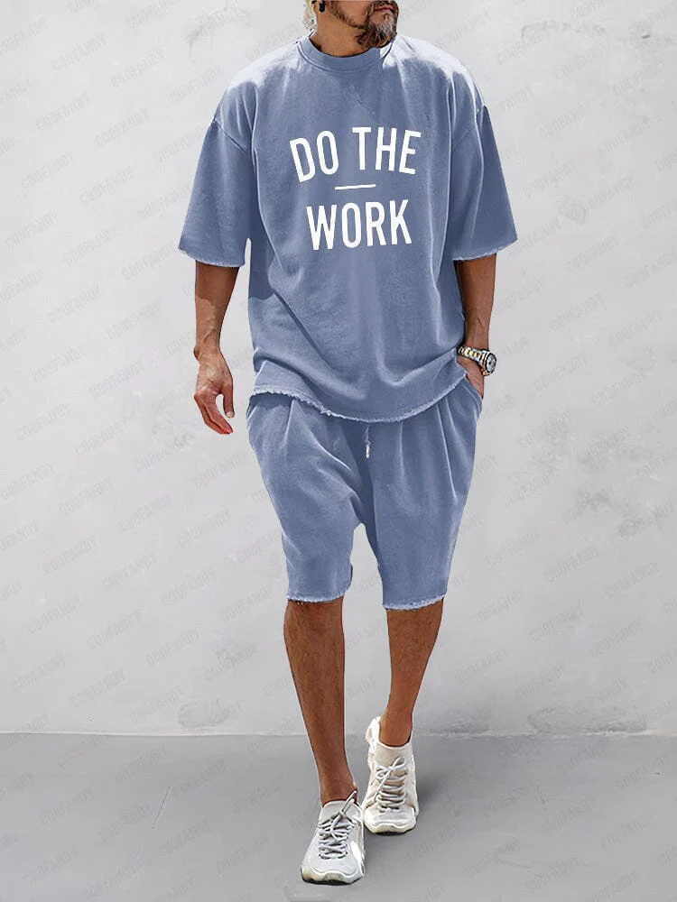 Relaxed Fit Solid Sportswear Set