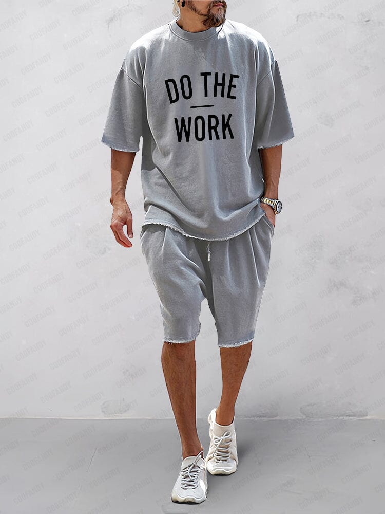Printed Cotton Casual Tracksuit Set