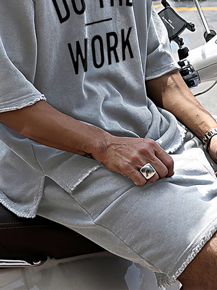 Printed Cotton Casual Tracksuit Set