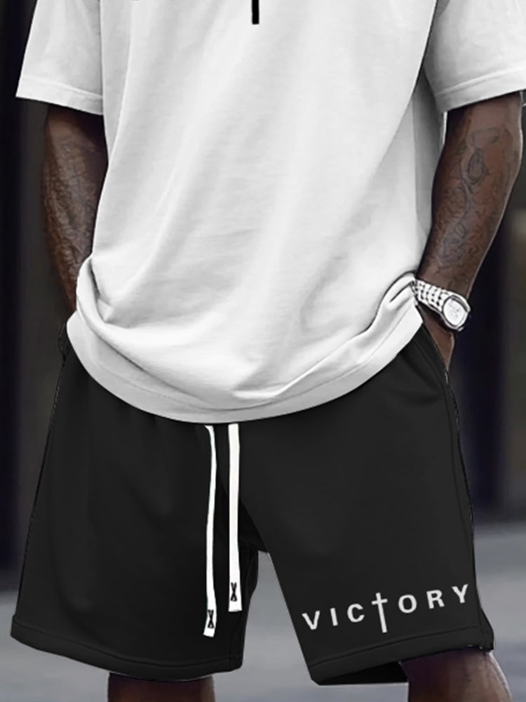 Graphic Print Casual Sports Set