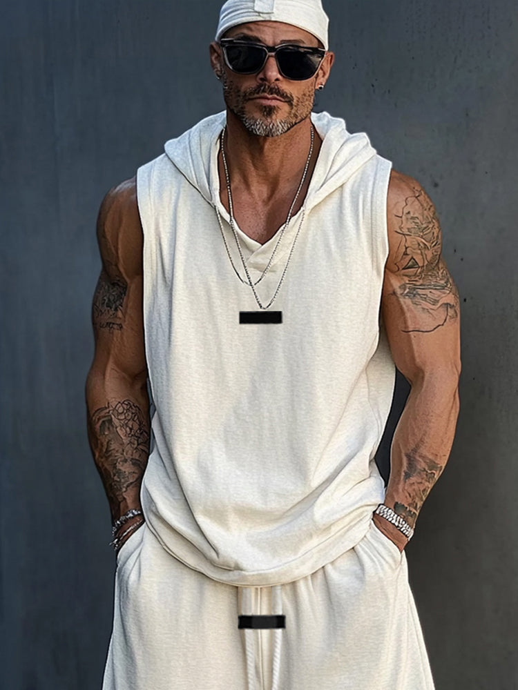 Hooded Athletic Two-Piece Outfit