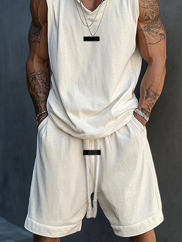 Hooded Athletic Two-Piece Outfit