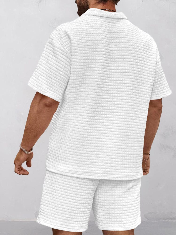 Casual Waffle Knit Set