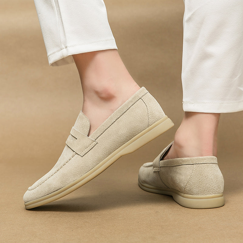 Suede Slip-On Loafers