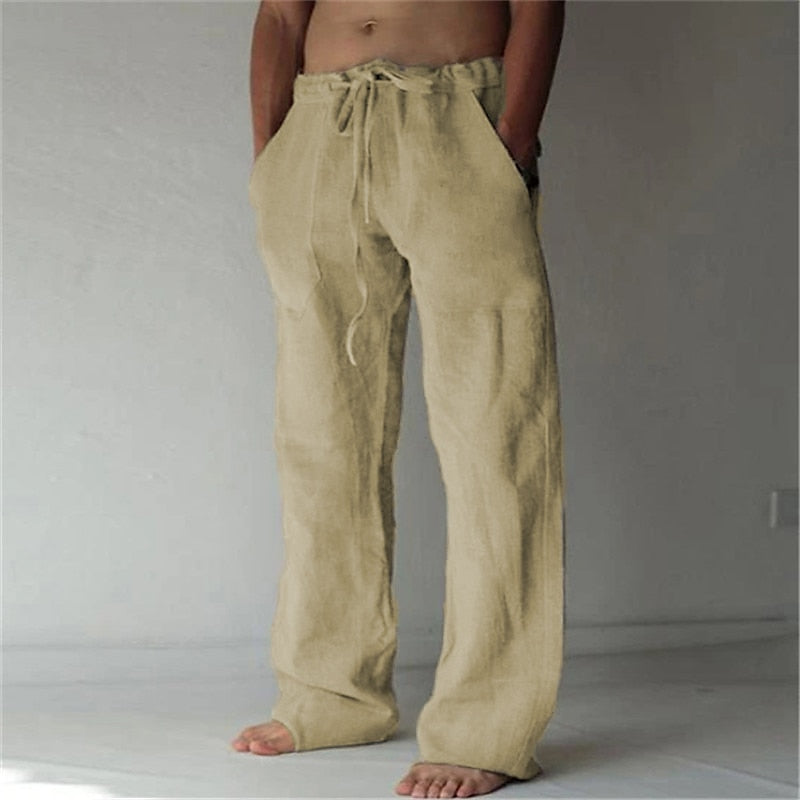 Casual Men's Linen Relaxed Pants