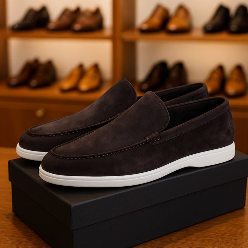 Classic Men's Suede Loafers Elegance