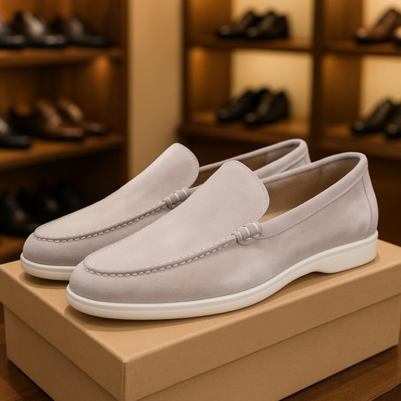 Classic Men's Suede Loafers Elegance