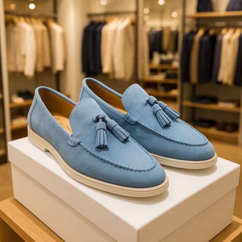 Men's Suede Tassel Slip-On Loafers