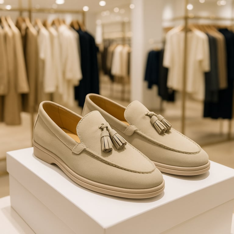 Men's Suede Tassel Slip-On Loafers