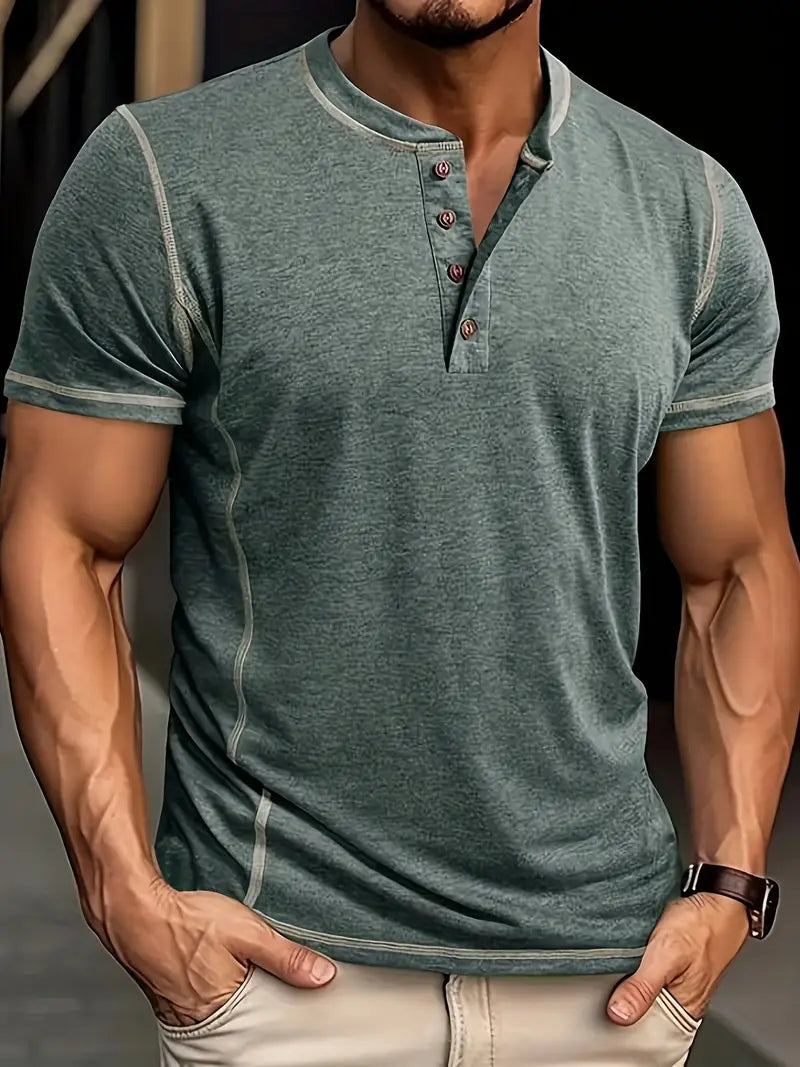 Trendy Henley Tee