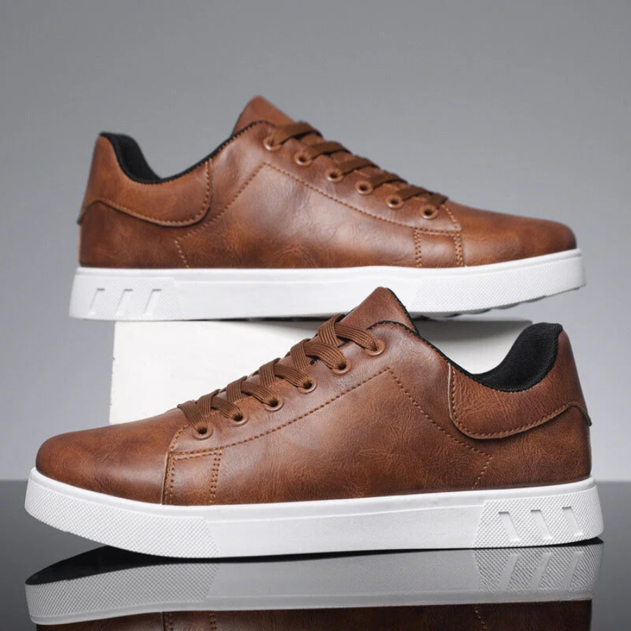Trendy Men's Leather Sneakers