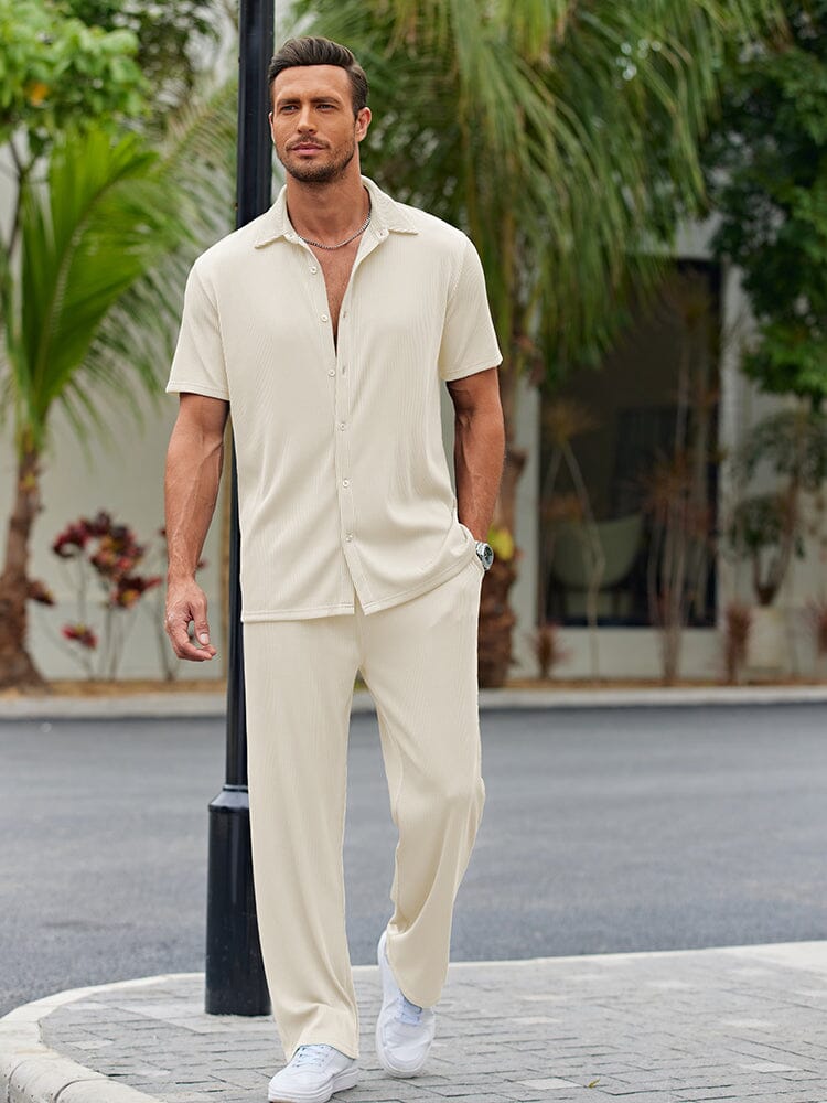 Relaxed Fit Casual Shirt Set