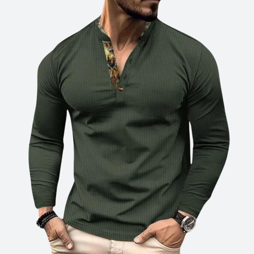 Casual Men's Long Sleeve Tee