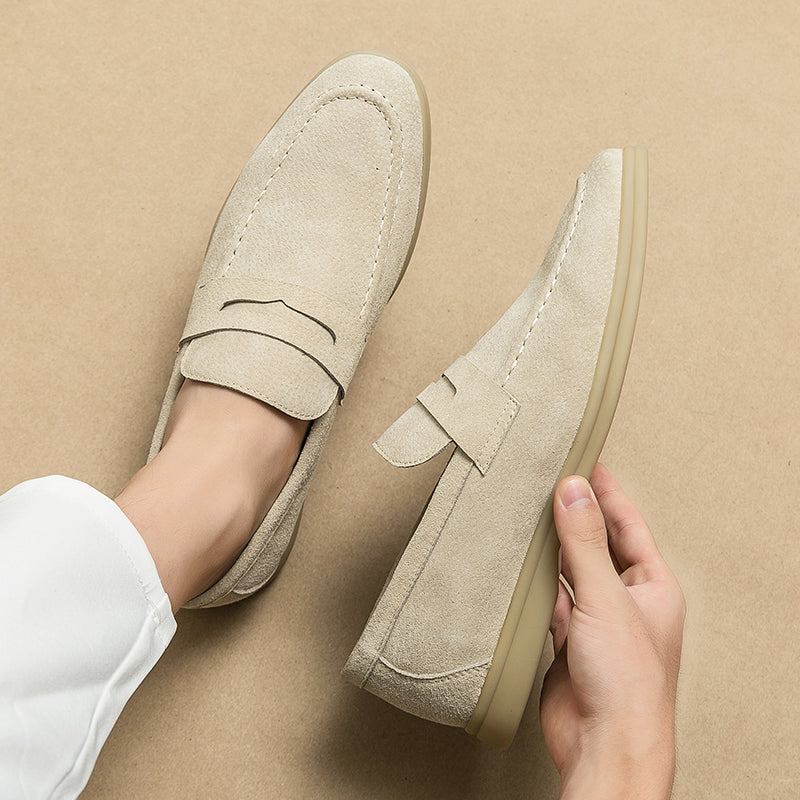 Suede Slip-On Loafers