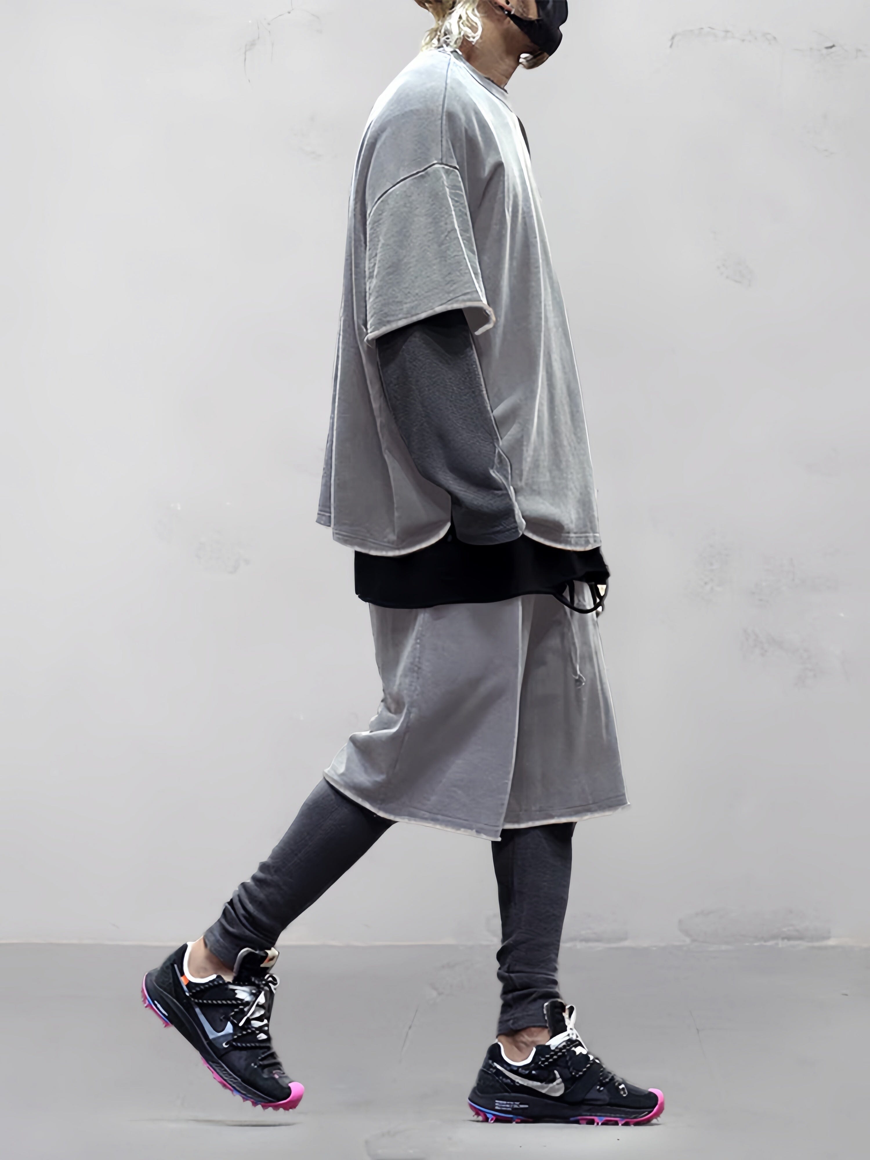 Relaxed Fit Solid Sportswear Set