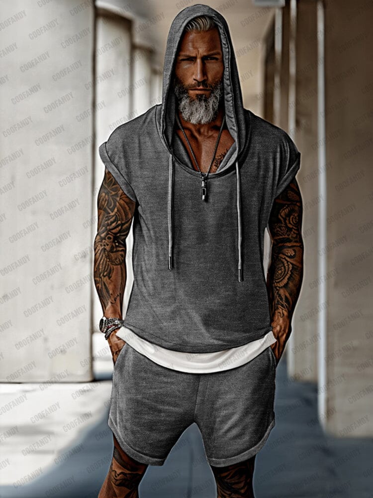 Street Style Hooded Tank Set