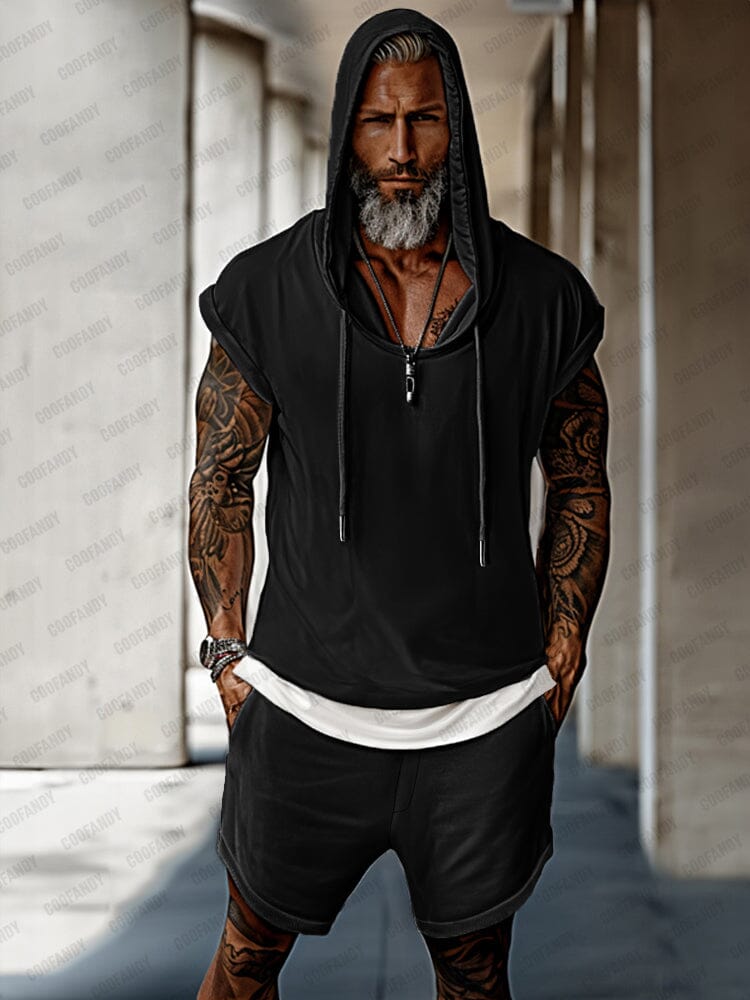 Street Style Hooded Tank Set