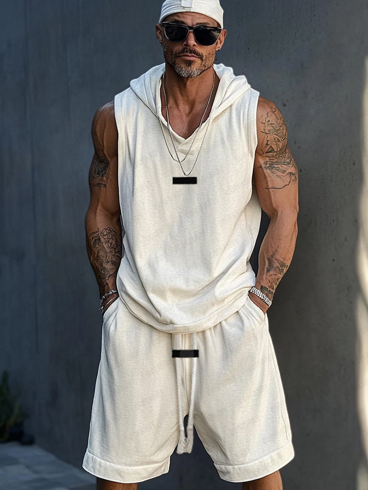 Hooded Athletic Two-Piece Outfit