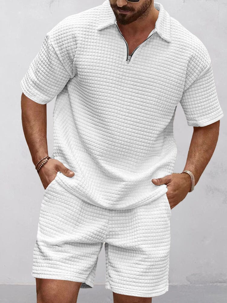 Casual Waffle Knit Set