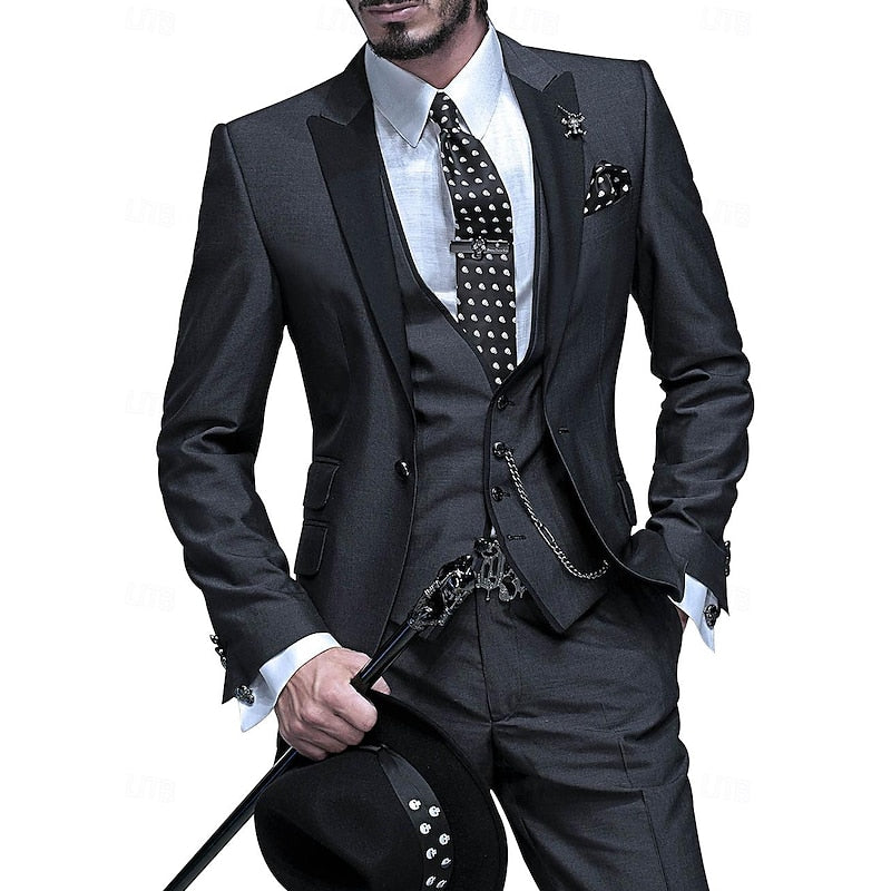 Elegant Three-Piece Suit Ensemble