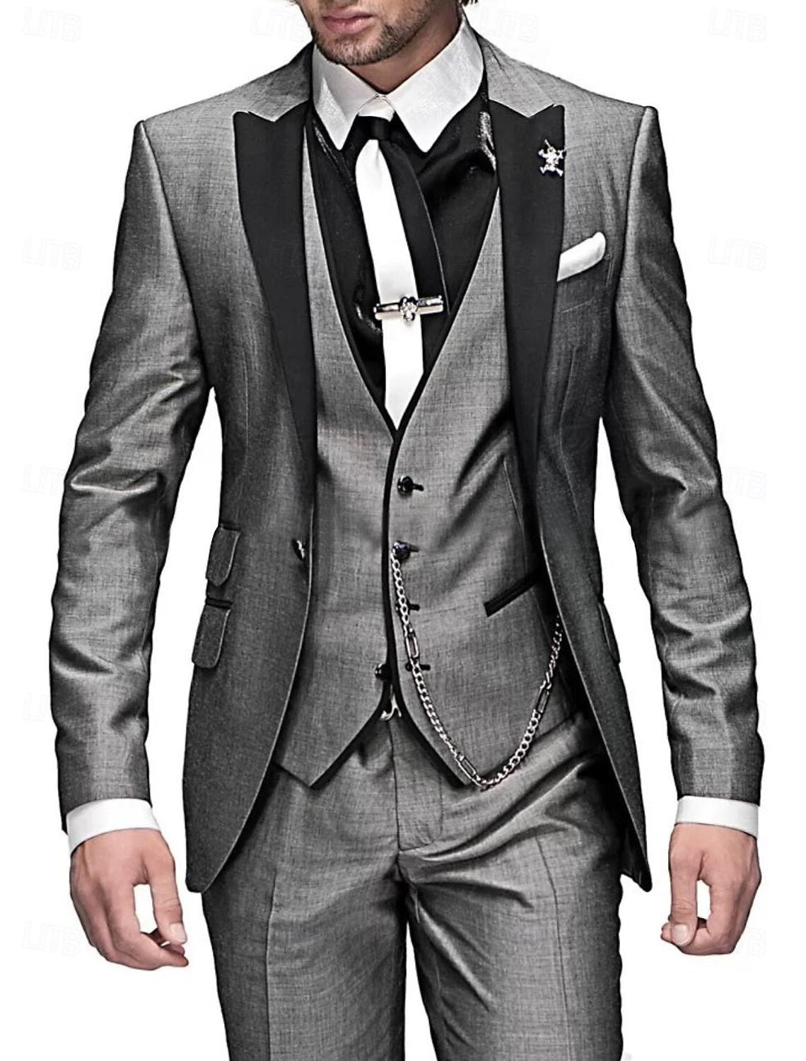 Elegant Three-Piece Suit Ensemble