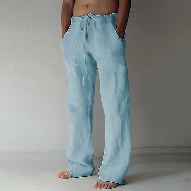 Casual Men's Linen Relaxed Pants