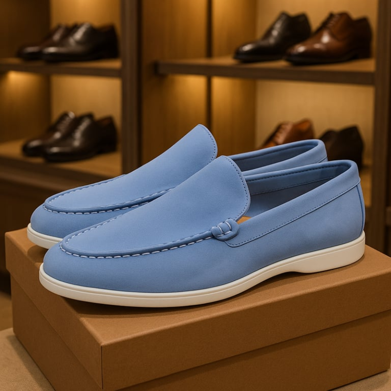 Classic Men's Suede Loafers Elegance